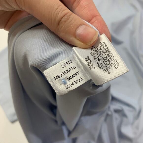 Peter Millar Polo Shirt Mens L Large Mist Blue Summer Comfort Performance Golf - Picture 11 of 13